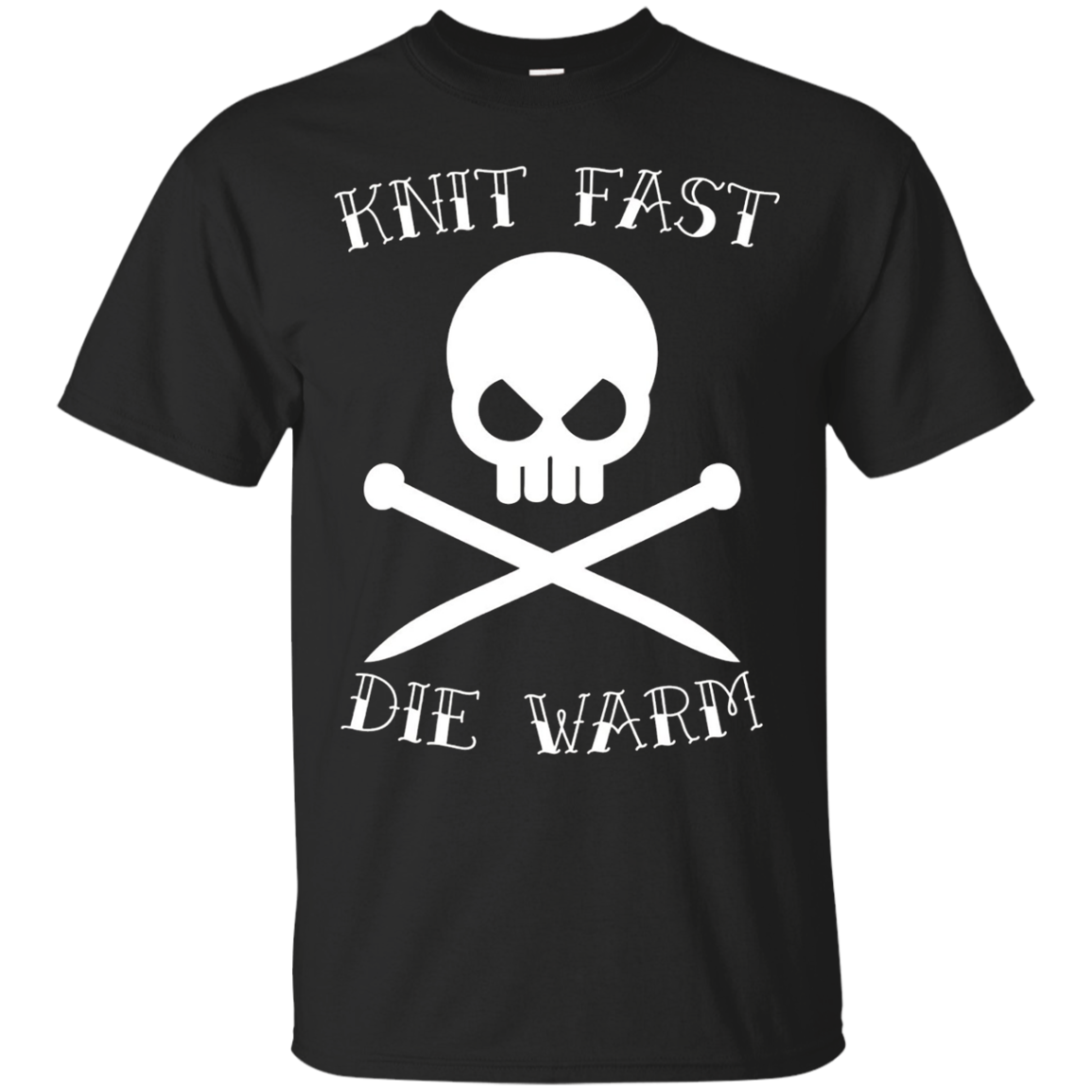 Knit Fast Die Warm Knitting T-shirt