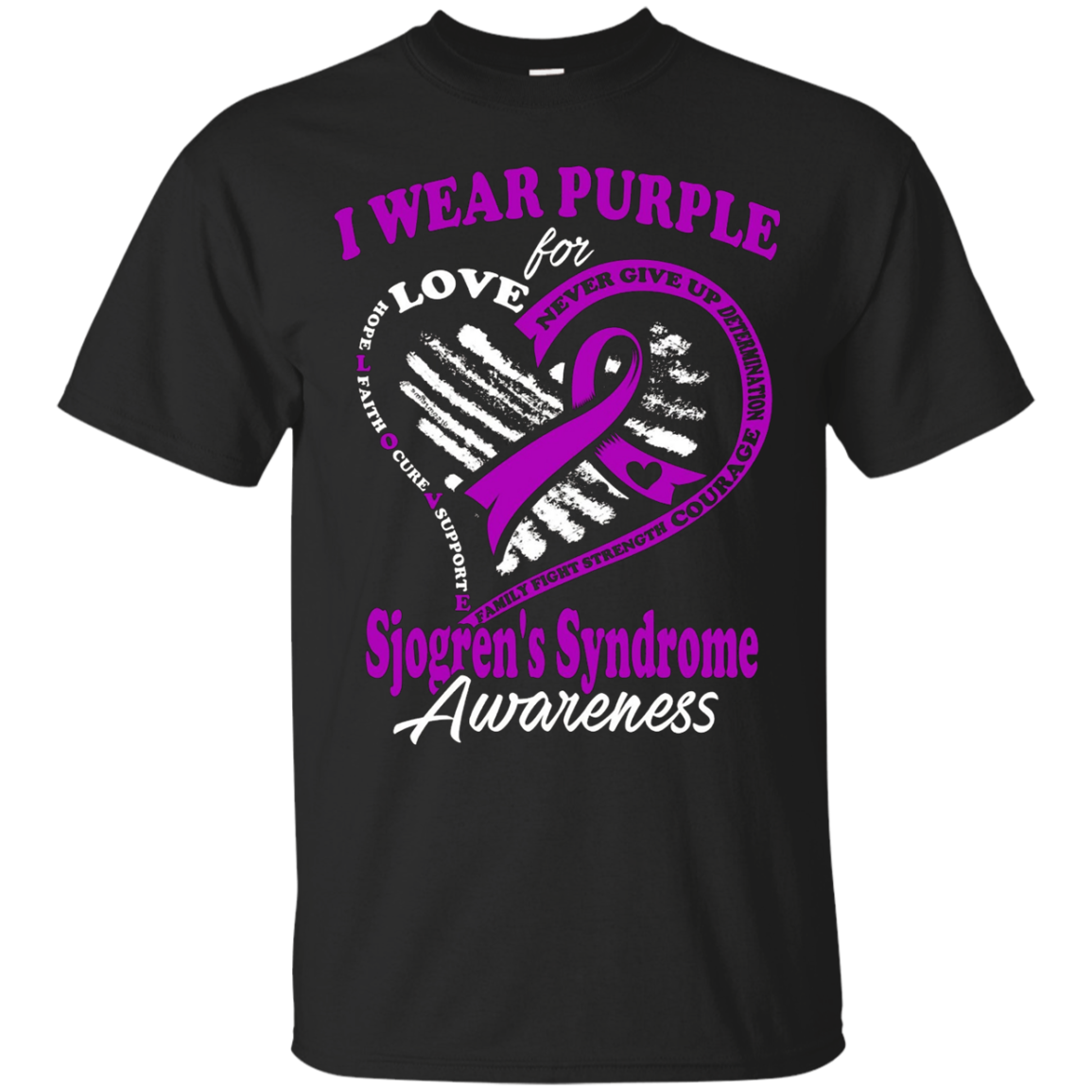 Sjogren's Syndrome Awareness - I Wear Purple For My Hero