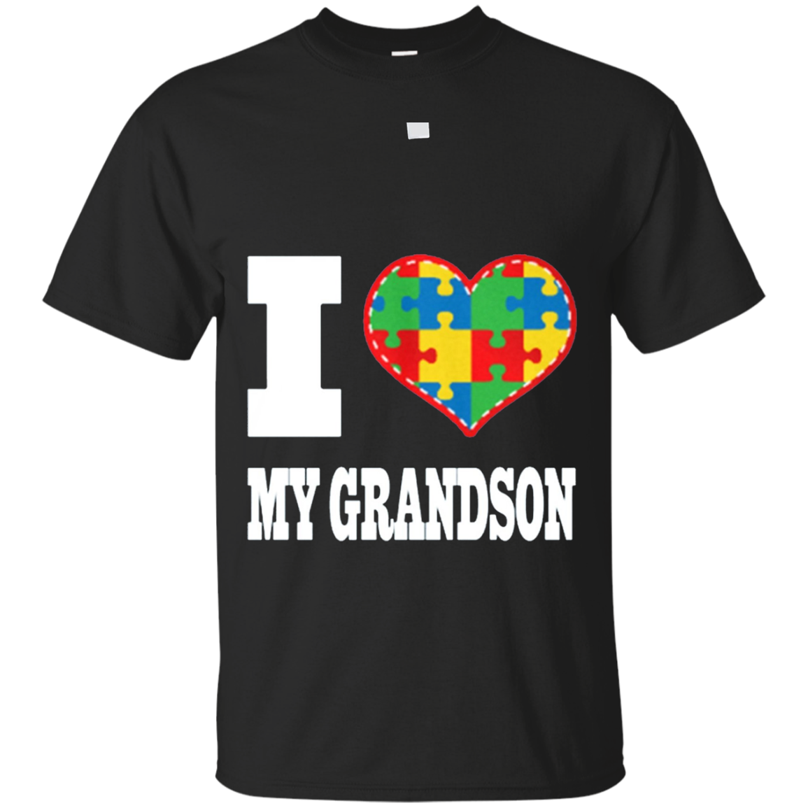 Autism Shirt - I Love My Grandson - Autism Awareness T-Shirt