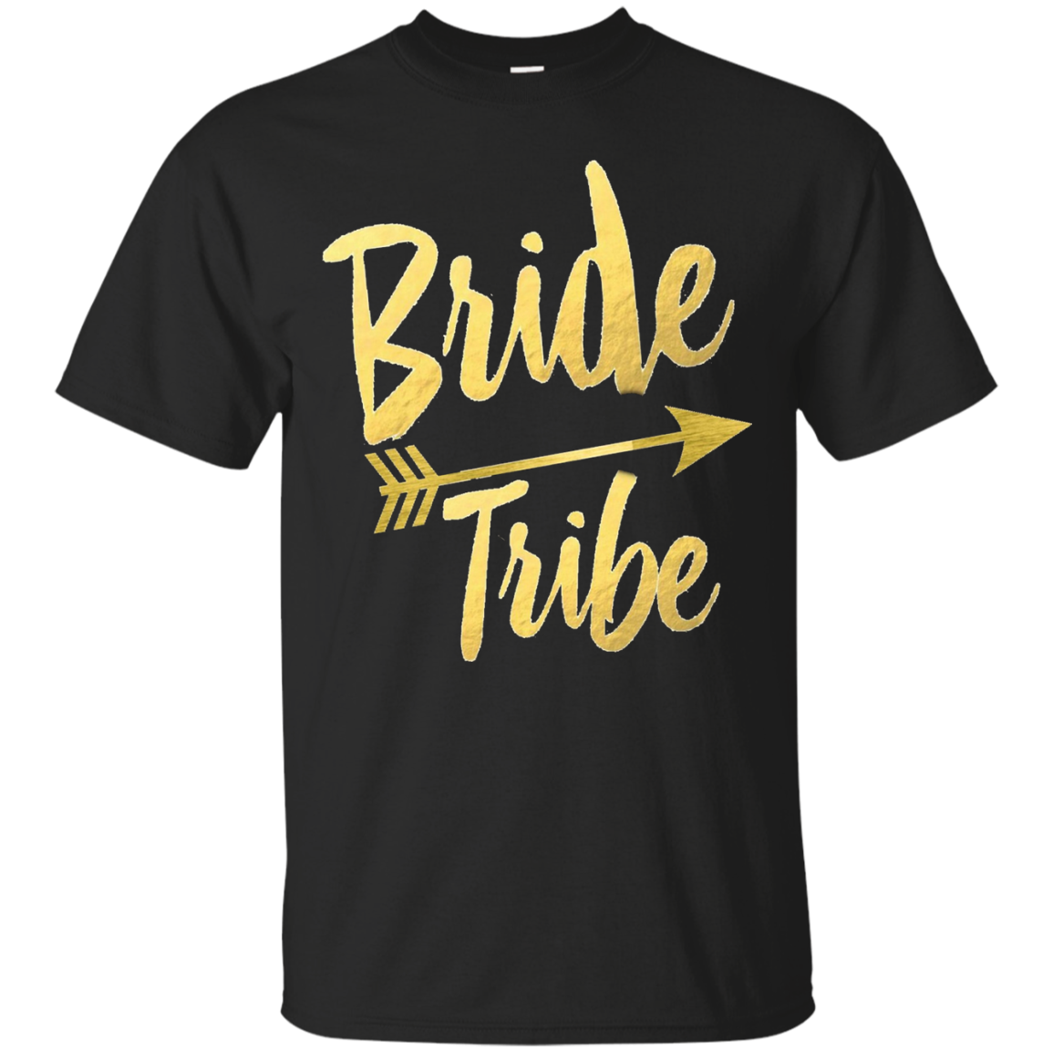 Bride Tribe Shirt Arrow Gold Foil Bachelorette Wedding Hens