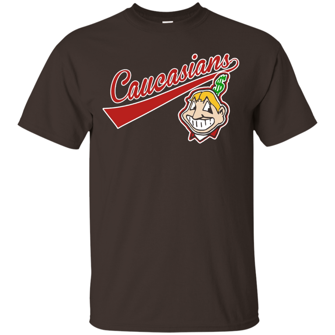 Cleveland Caucasians Native Go Indians - Ladies' V-Neck T-Shirt