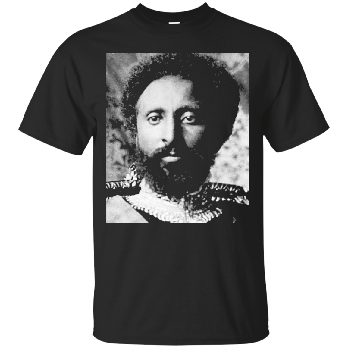 Ethiopian Emperor Haile Selassie Rastafari Portrait T-Shirt