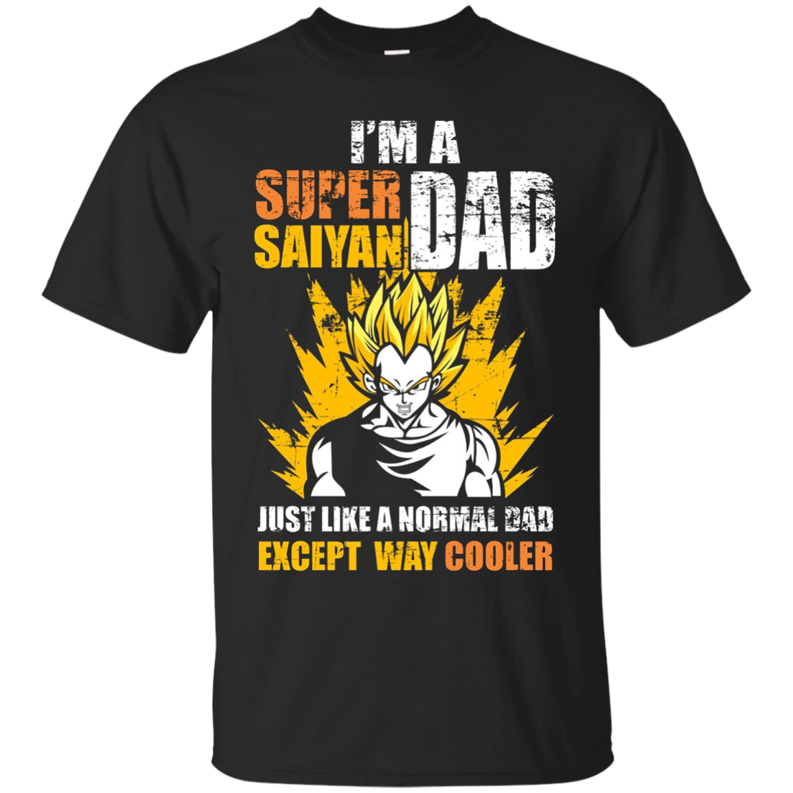 Men's Super Saiyan Dad T-Shirt Funny Father's Day Gift DBZ Lovers