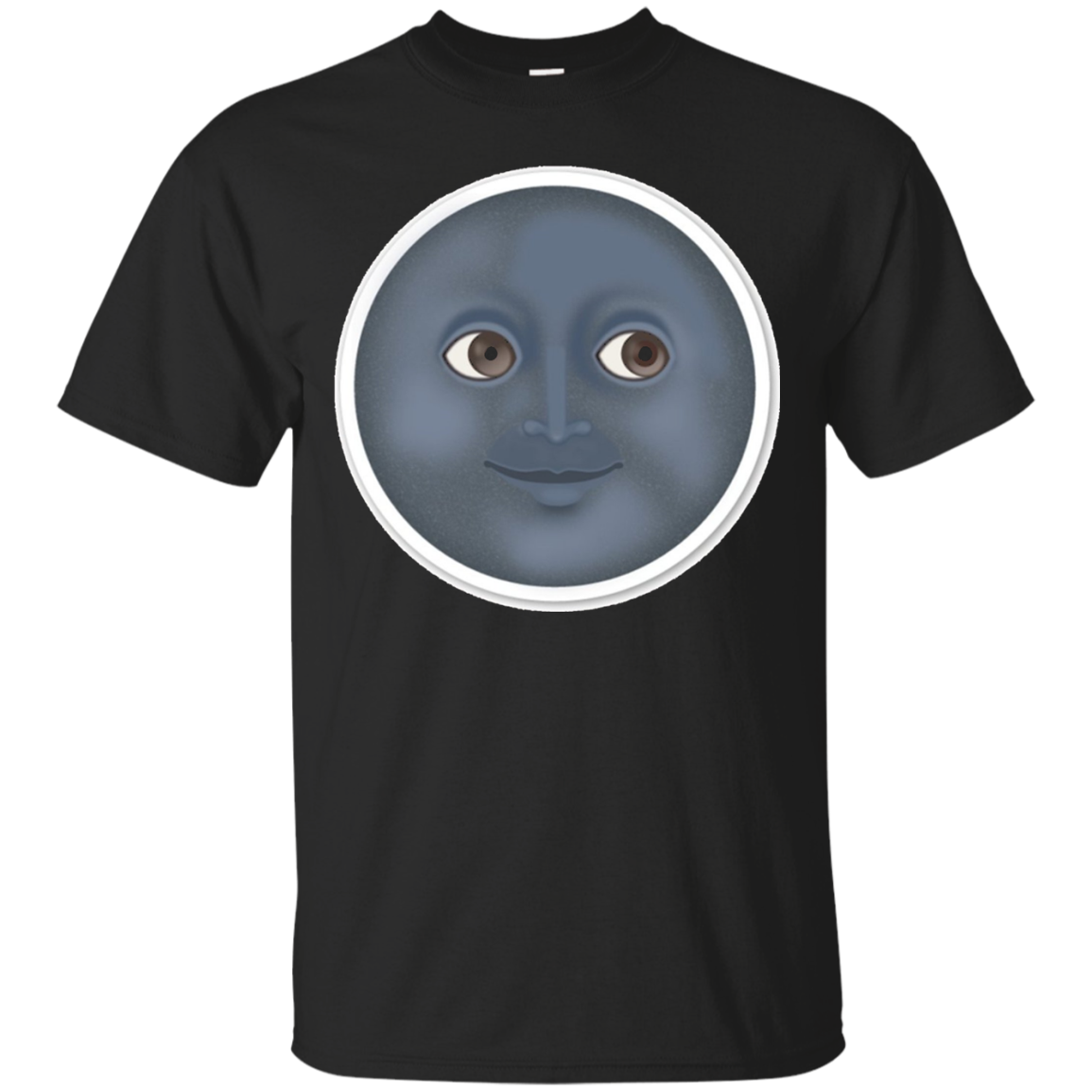 Moon Emoji T-Shirt Face Sun Stars Space Sky Dark Night