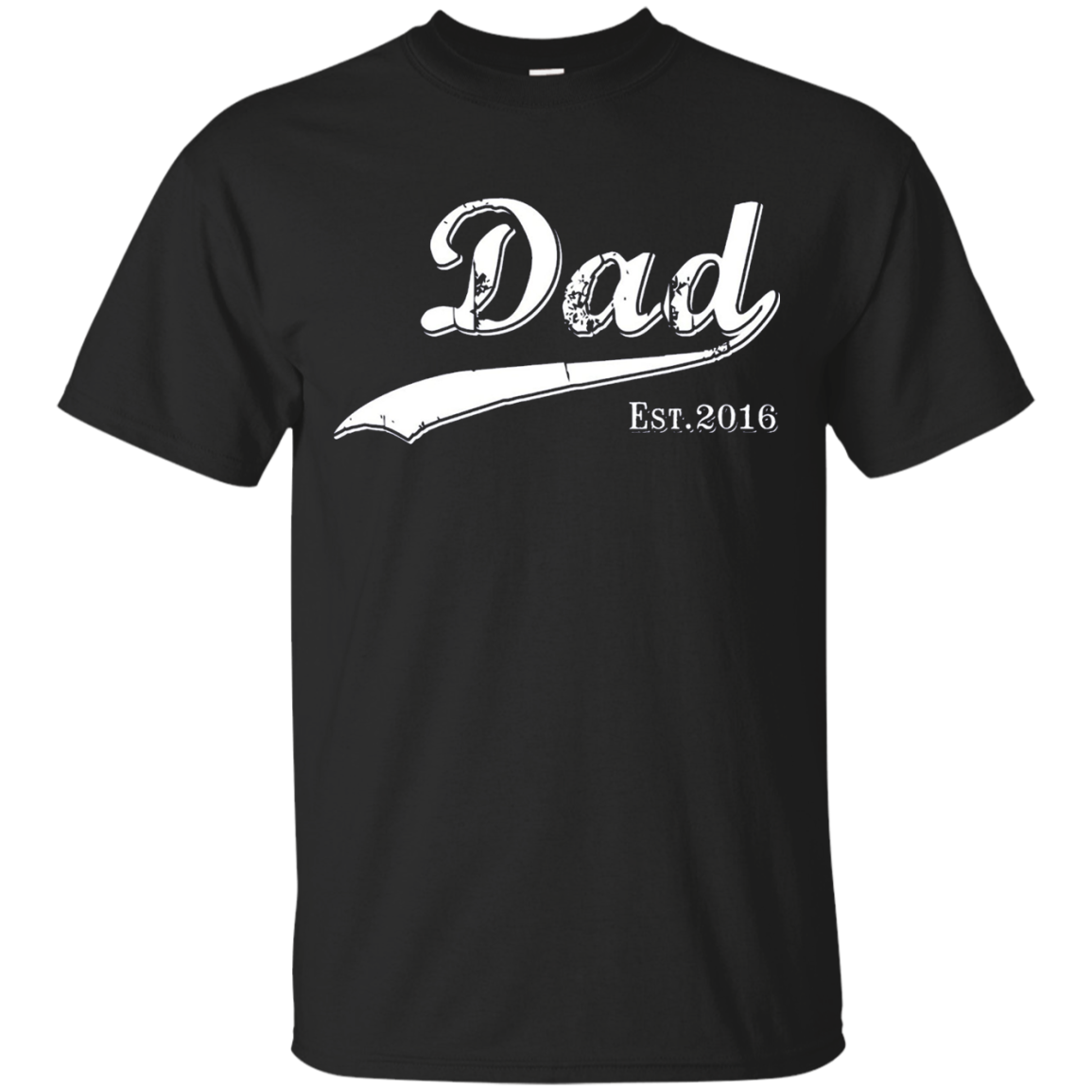 Dad Est. 2016 T Shirt Fathers Day Gift for New Daddy gift