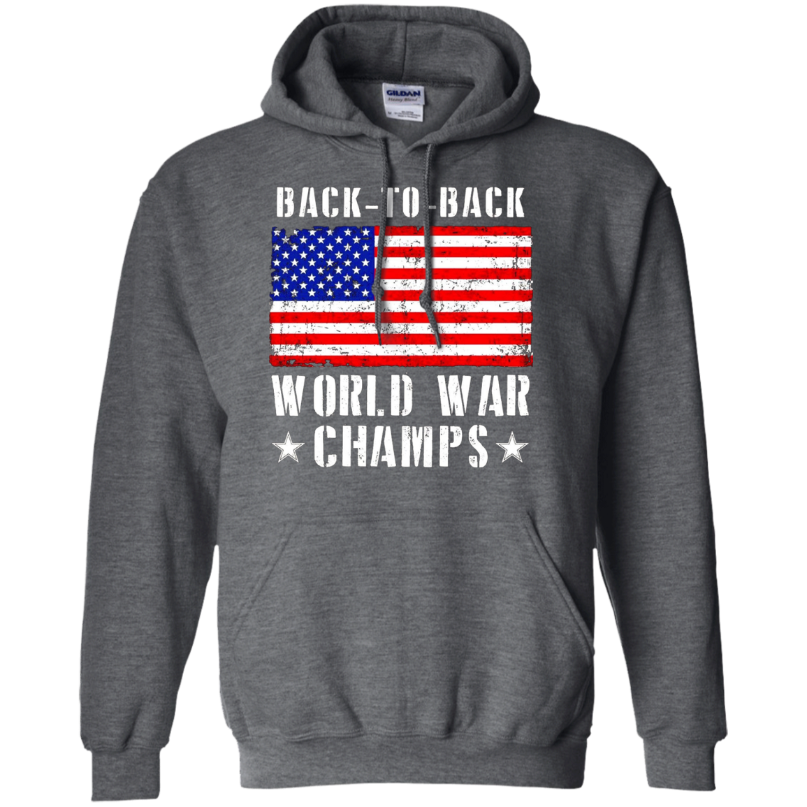 Mens T-Shirt  Back to Back World War Champions T Shirt