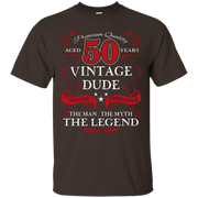 Men’s Aged 50 Vintage Dude Man, Myth, Legend Birthday Gift T-Shirt