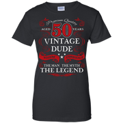 Men’s Aged 50 Vintage Dude Man, Myth, Legend Birthday Gift T-Shirt