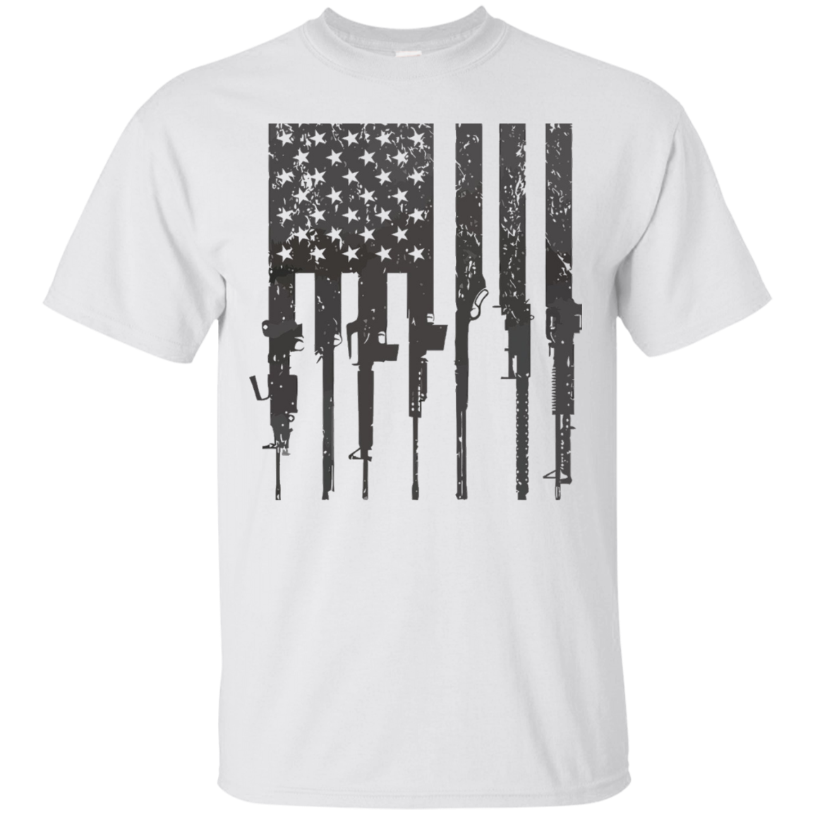 Men's Rifle American Flag Shirt Gun Rights shirt