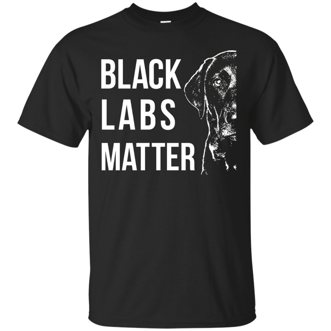 Labrador T-Shirt Black Labs Matter