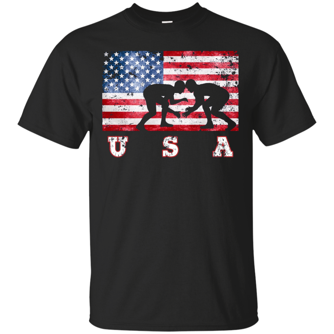 American Flag Wrestling Shirt, Team Training, USA Flag