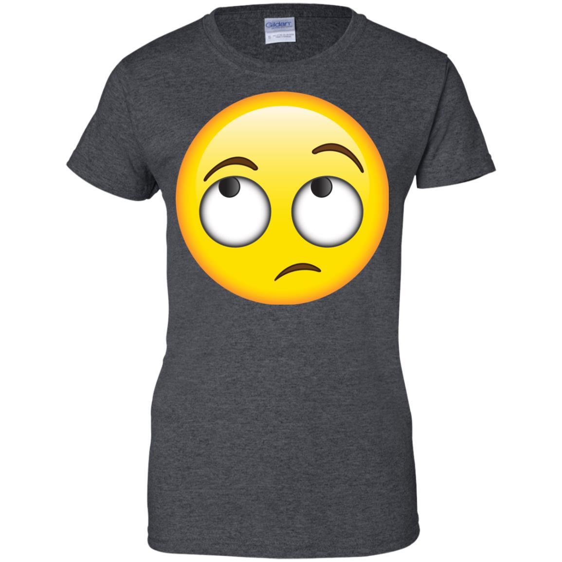 Eyes Rolling Emoji Whatever Roll Uninterested Rude T-Shirt – Shirt ...