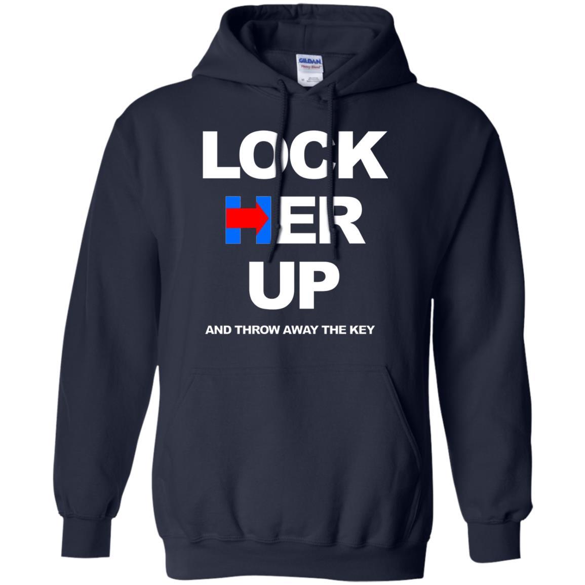 Lock Her Up T Shirt Political Protest Rally Crooked Shirt Design Online