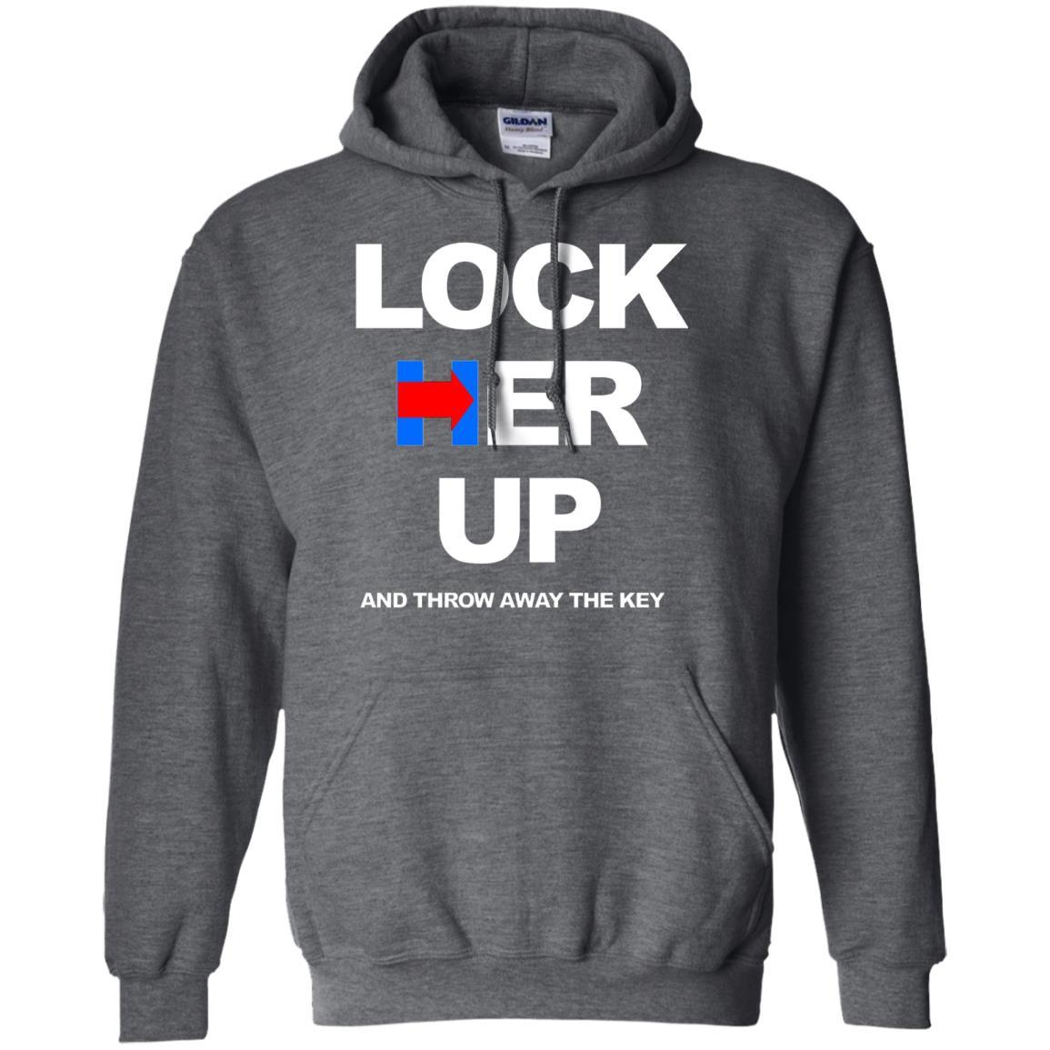 Lock Her Up T Shirt Political Protest Rally Crooked Shirt Design Online