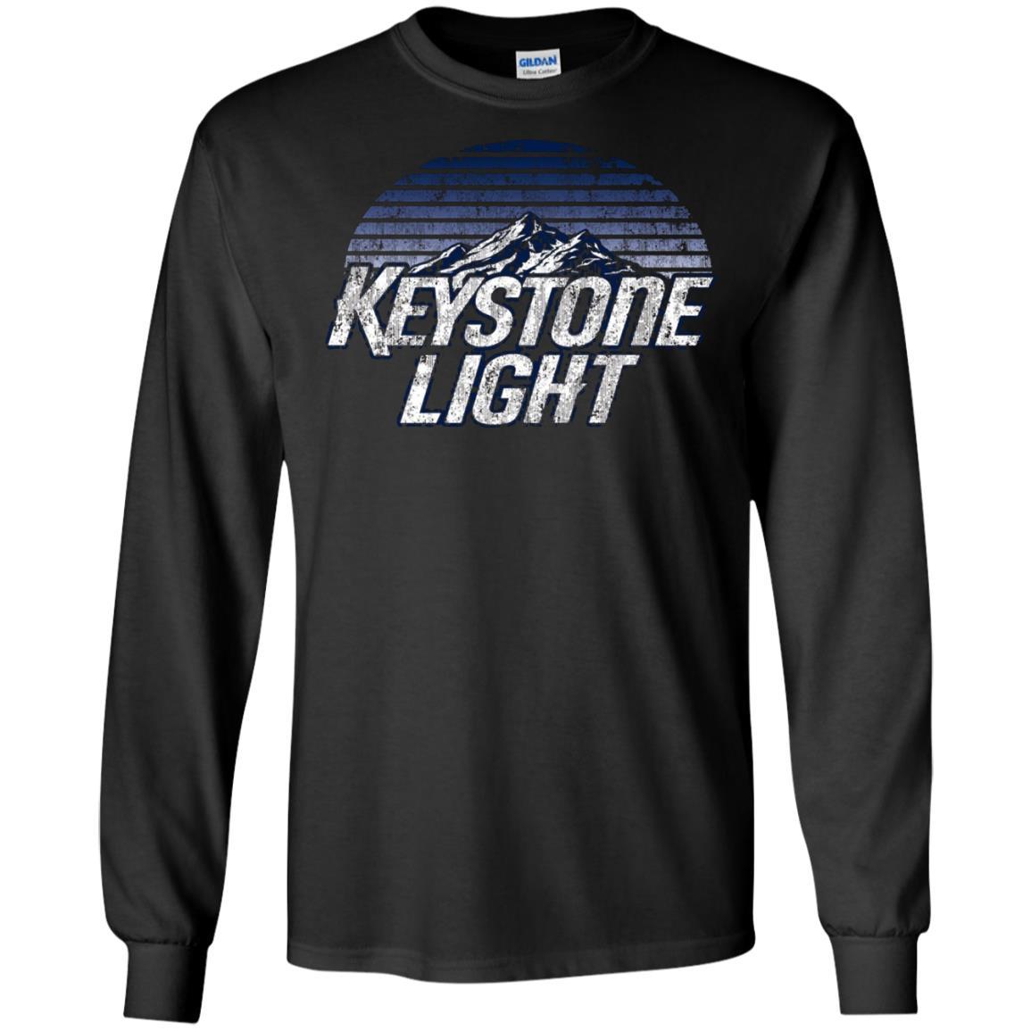 Keystone Light Beer Classic Look - LS T-Shirt Style / Color / Size