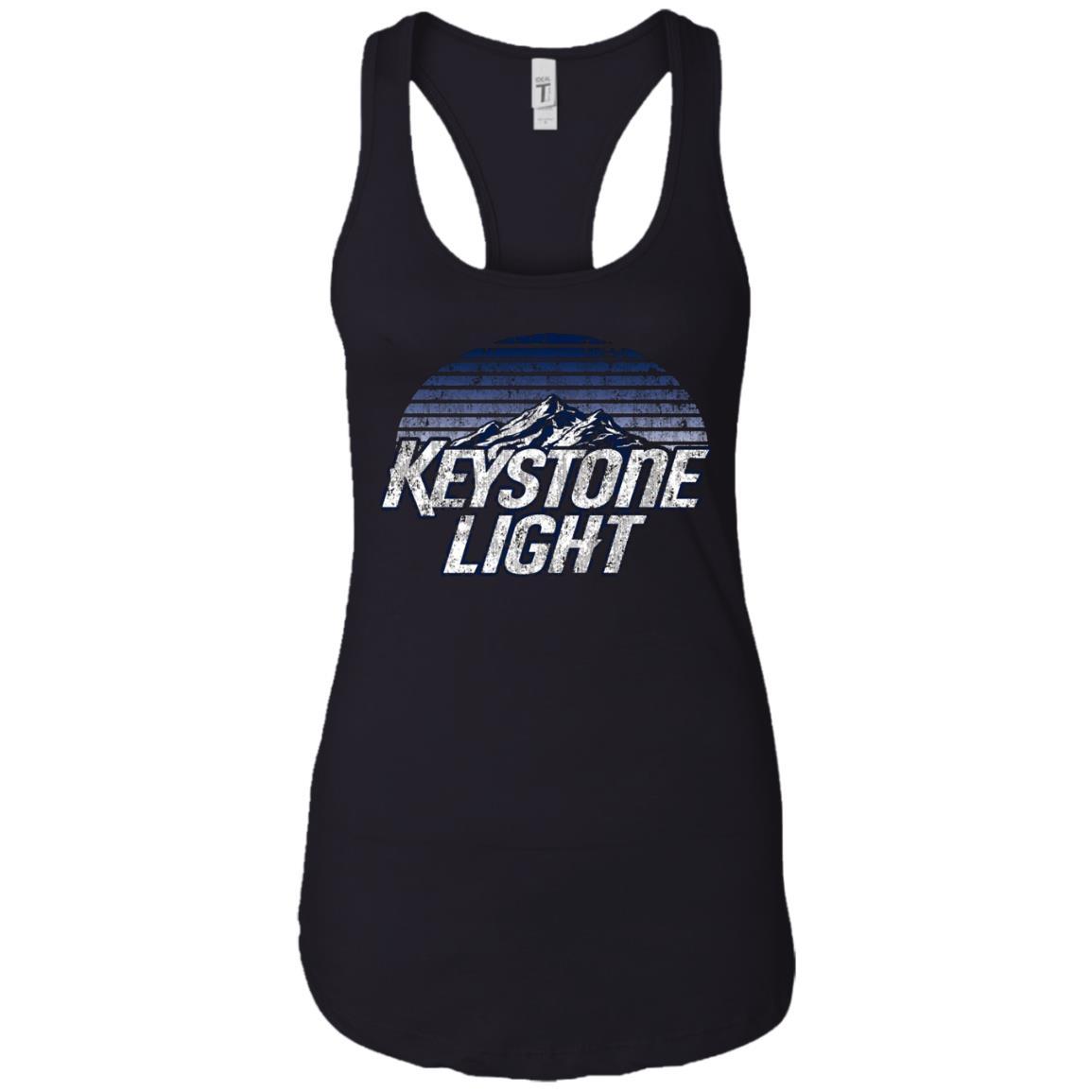 Keystone Light Beer Classic Look - Ladies Ideal Racerback Tank Style / Color / Size