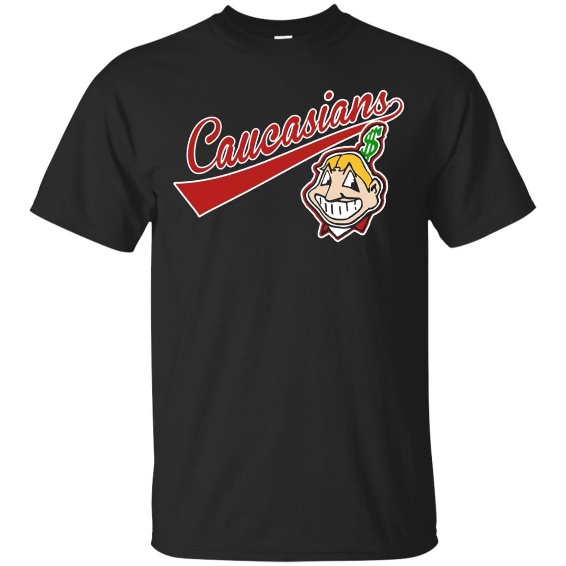 Cleveland Caucasians Native Go Indians - Ladies' V-Neck T-Shirt - Day T- Shirt