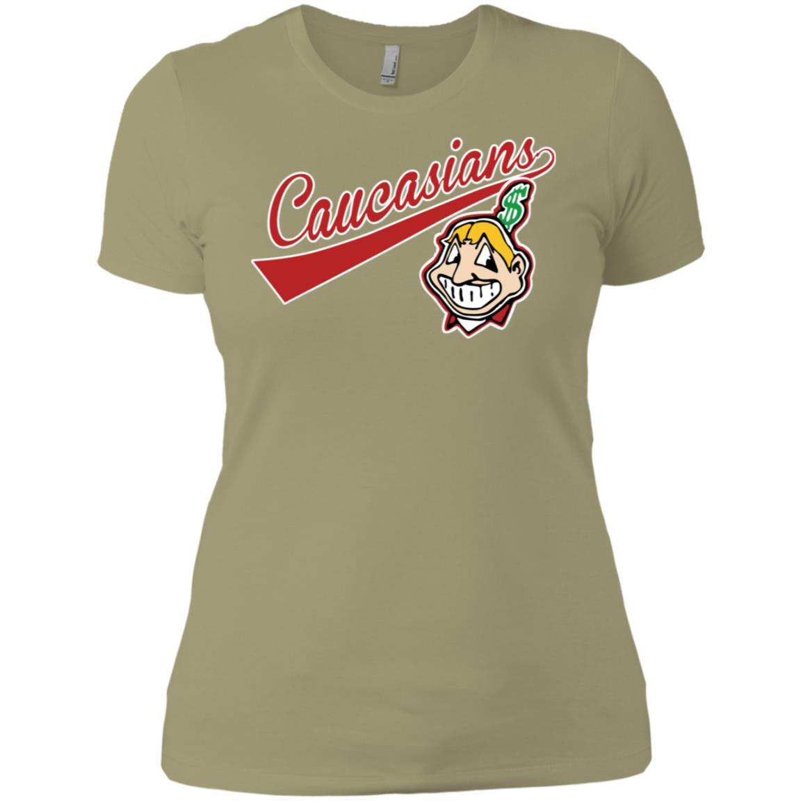 Cleveland Caucasians Native Go Indians - Ladies' Boyfriend T-Shirt ...