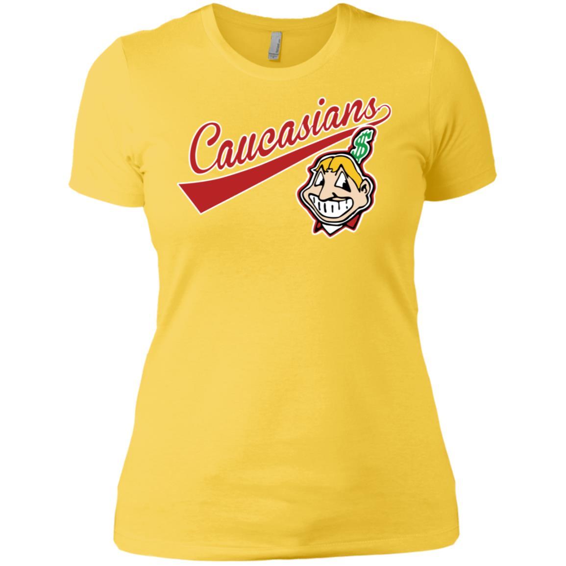 Cleveland Caucasians Native Go Indians - Ladies' Boyfriend T-Shirt ...