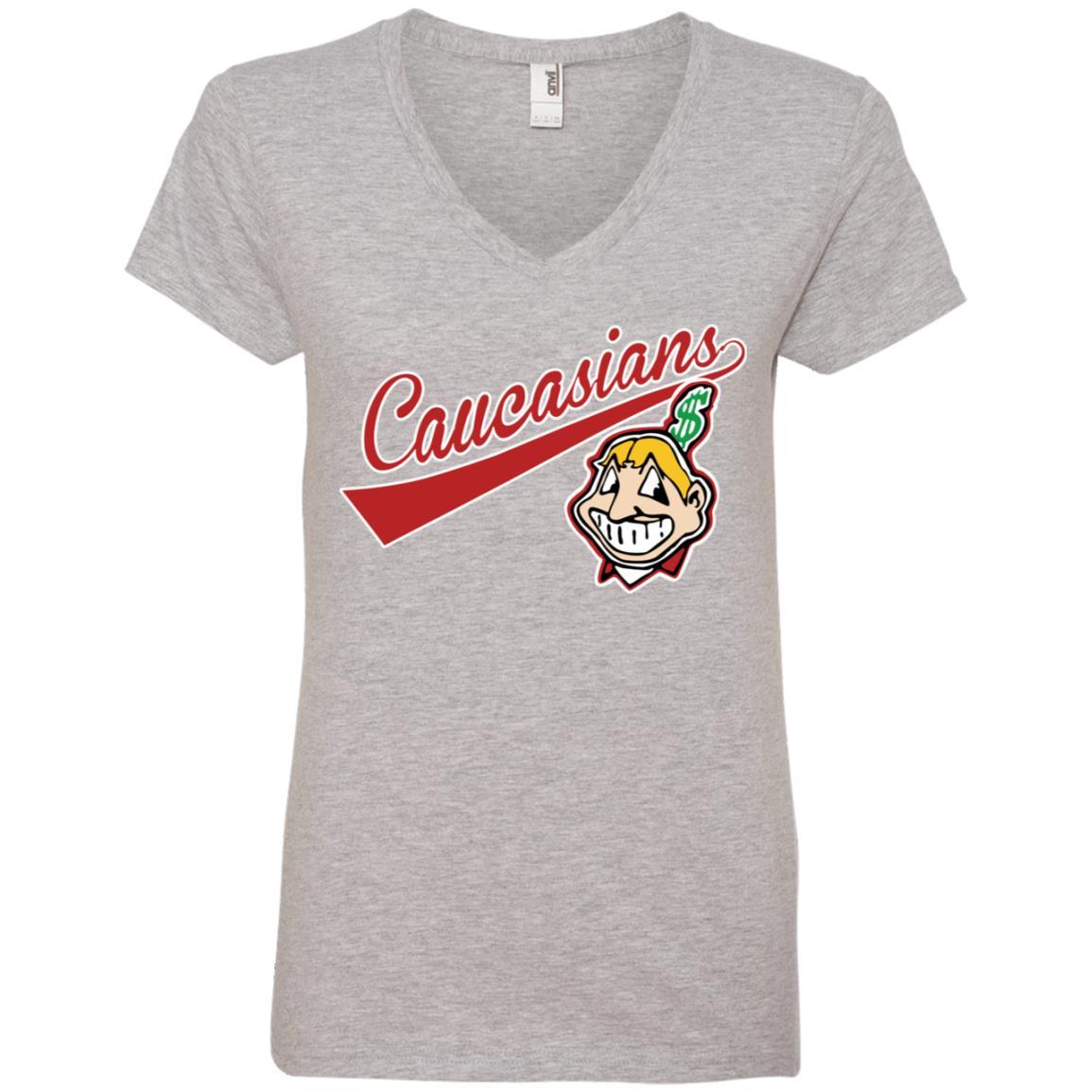  Womens Cleveland Hometown Indian Tribe Tshirt for Baseball Fans  V-Neck T-Shirt : Sports & Outdoors