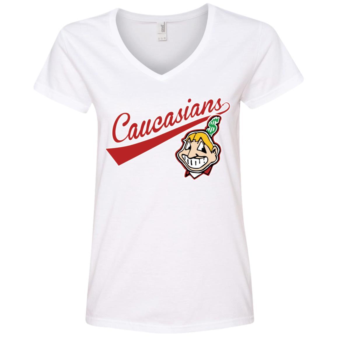  Womens Cleveland Hometown Indian Tribe Tshirt for Baseball Fans  V-Neck T-Shirt : Sports & Outdoors