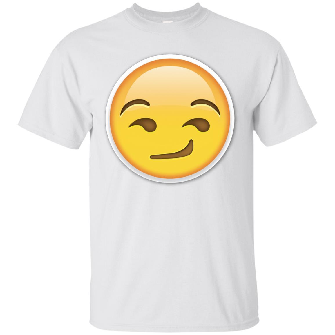 Smirk Emoji T-Shirt Smile Smiley Emoticon Funny Face