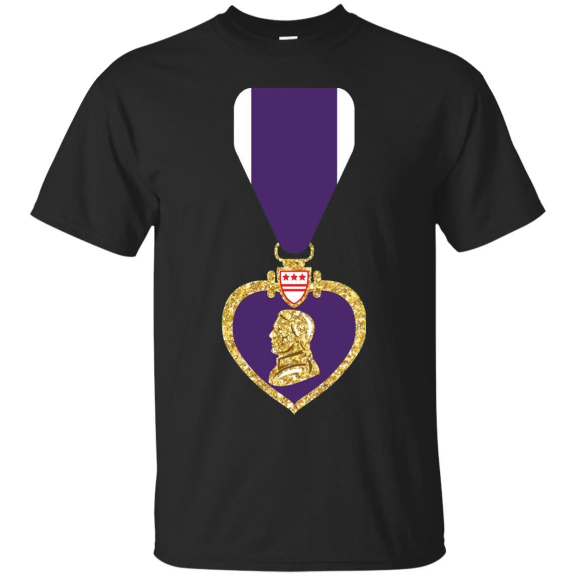 Purple Heart T-Shirt US Military Decoration Veterans Medal