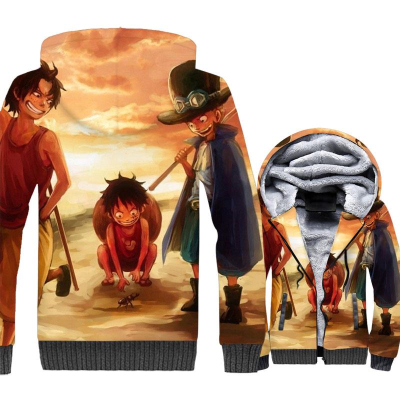 One Piece Jackets One Piece Anime Series One Piece Luffy 3d Fleece J Hoodiesbuy