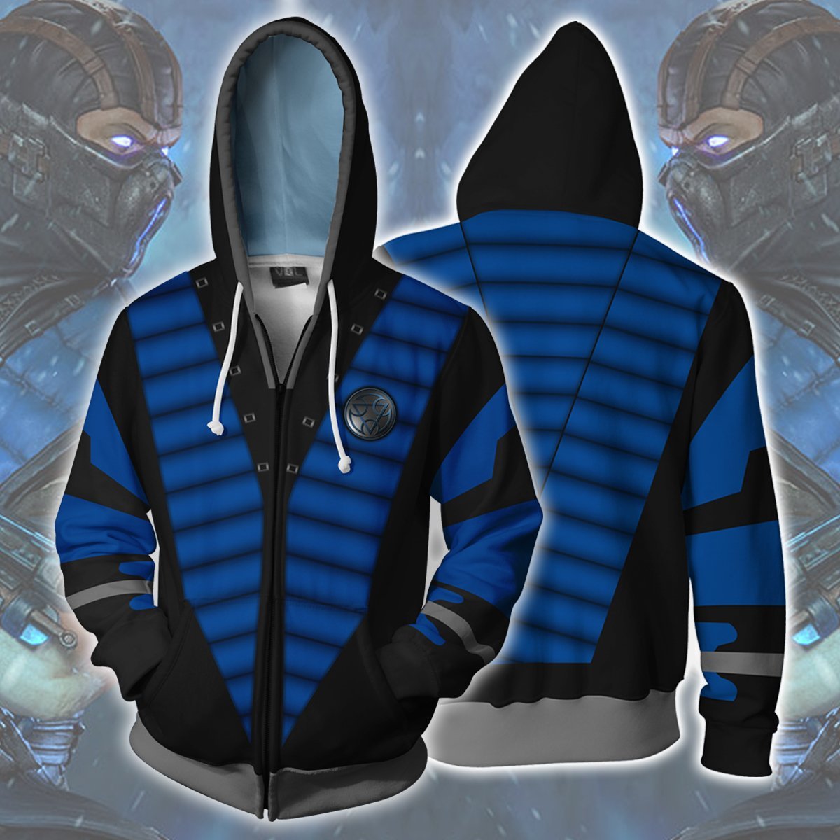 mortal kombat zip up hoodie