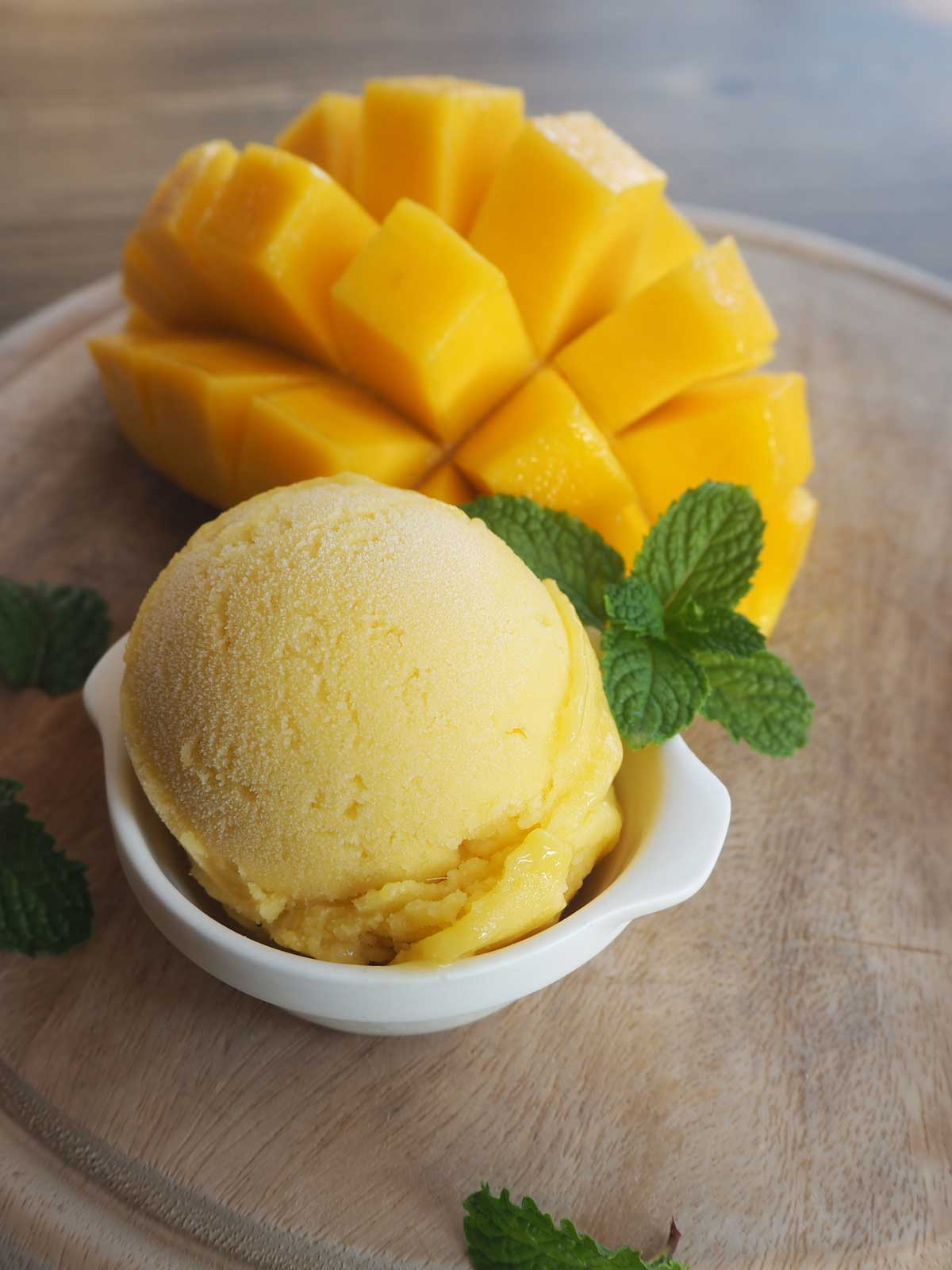 Mango Nice Cream Recipe with Cashew Milk | Elmhurst 1925