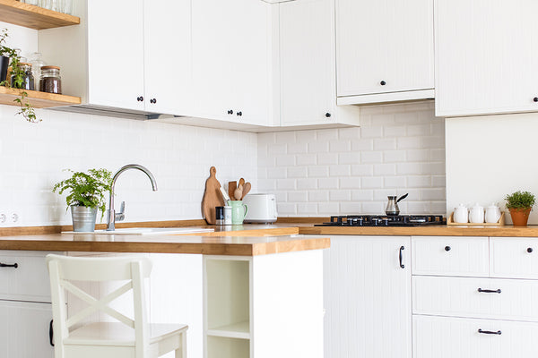 A clean kitchen waiting for healthy foods to be cooked in