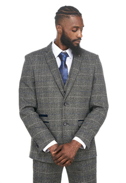 mens grey tweed blazer