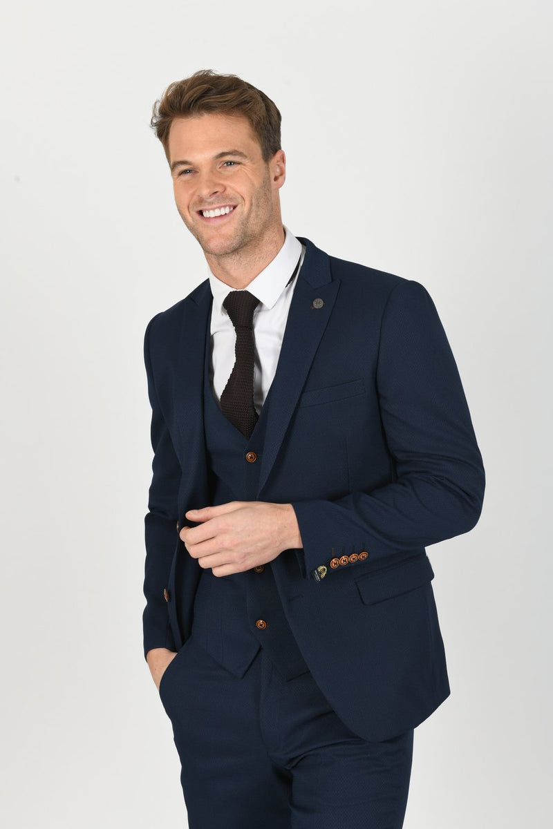 Mens Blue Tweed Suits | | Wedding Wear | Office Blazer