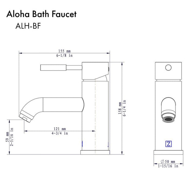 Aloha Bath Faucet in Polished Gold (ALH-BF-PG)