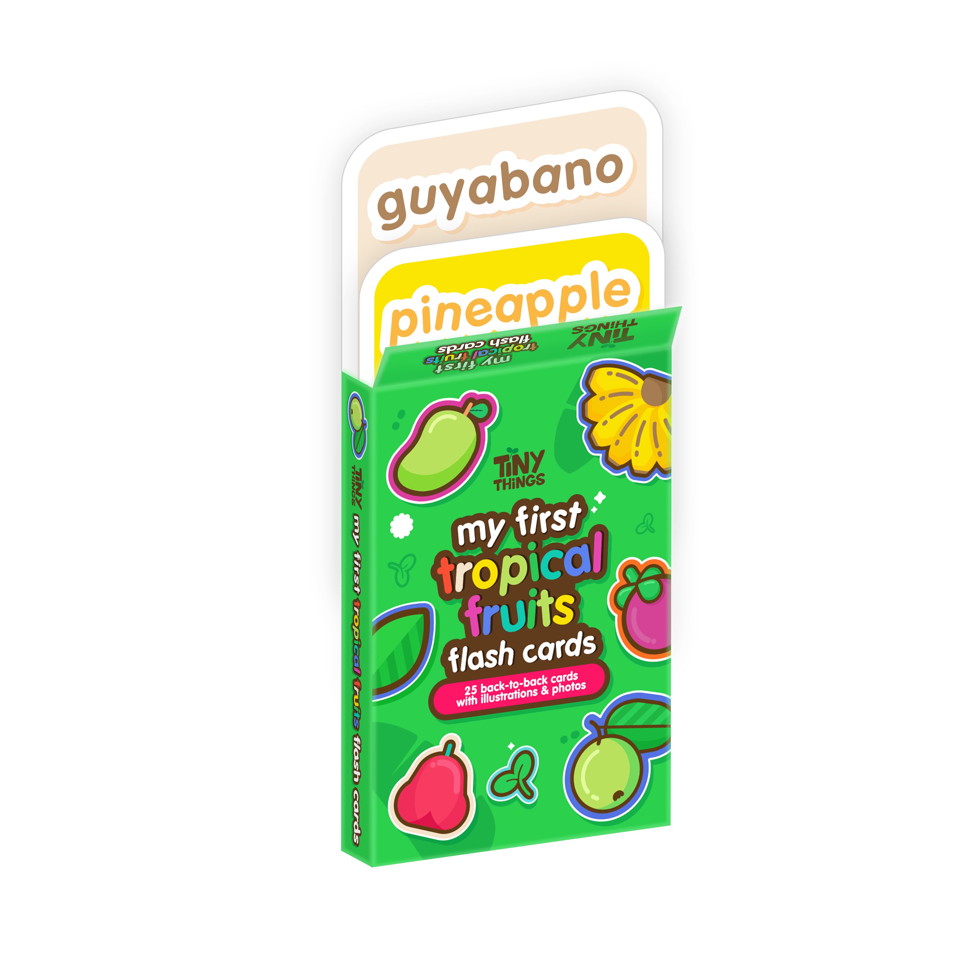 Tiny Things My First Tropical Fruits Flash Cards-image-1