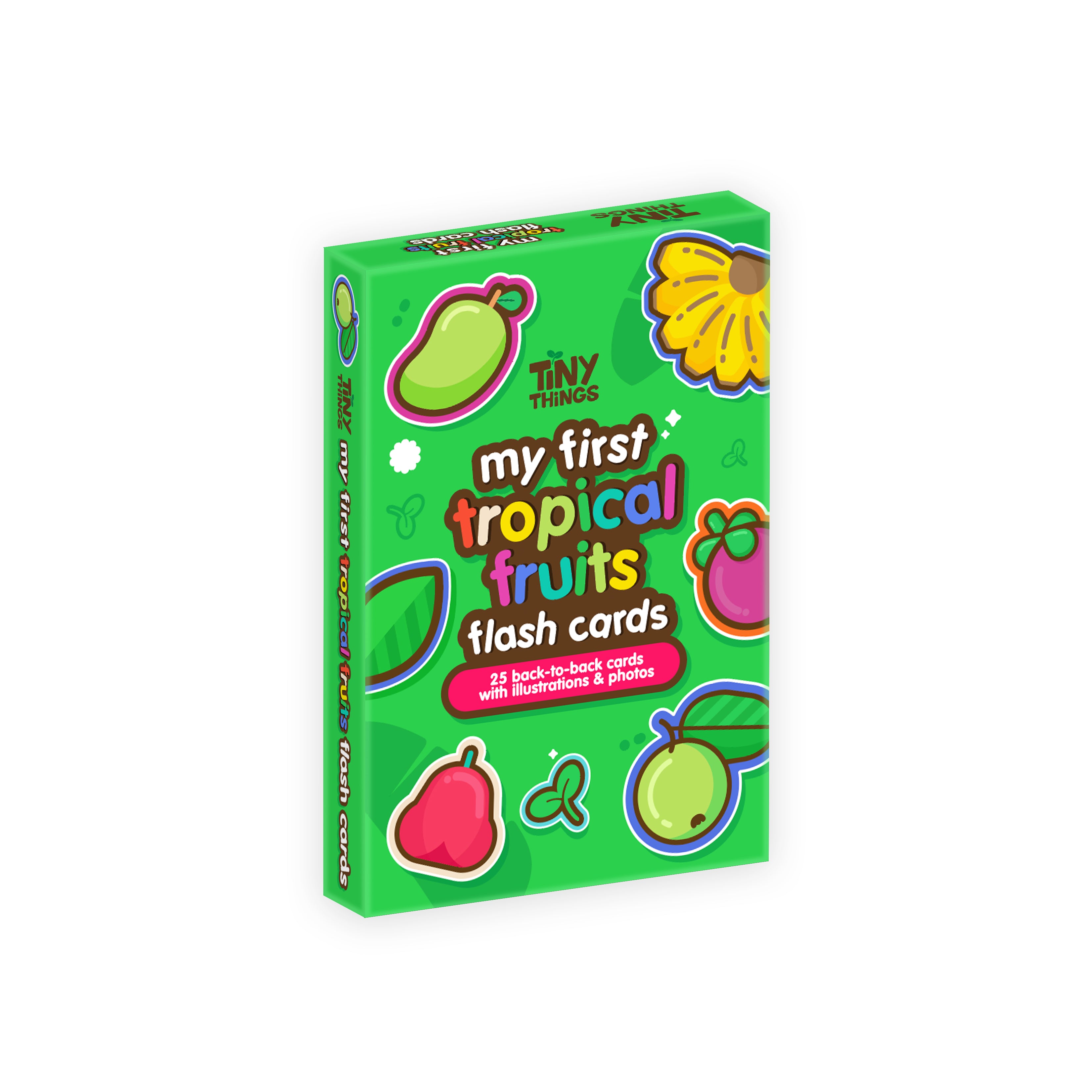 Tiny Things My First Tropical Fruits Flash Cards