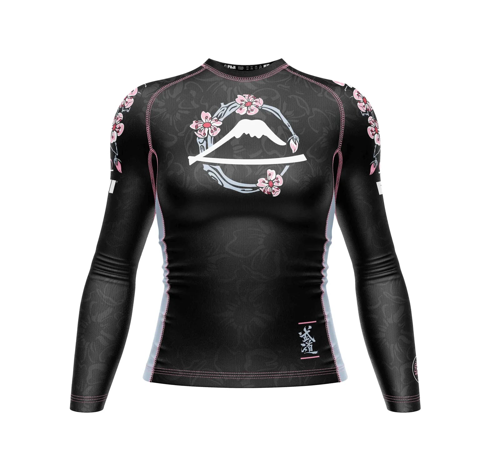 Chaos and Order Base Label V2 Long Sleeve BJJ Rashguard - Small - Black 