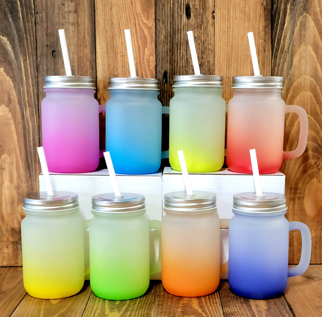 Frosted Glass ombré water bottle – Sublimation Destination LLC