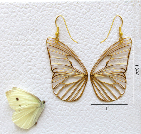 gold butterfly earrings