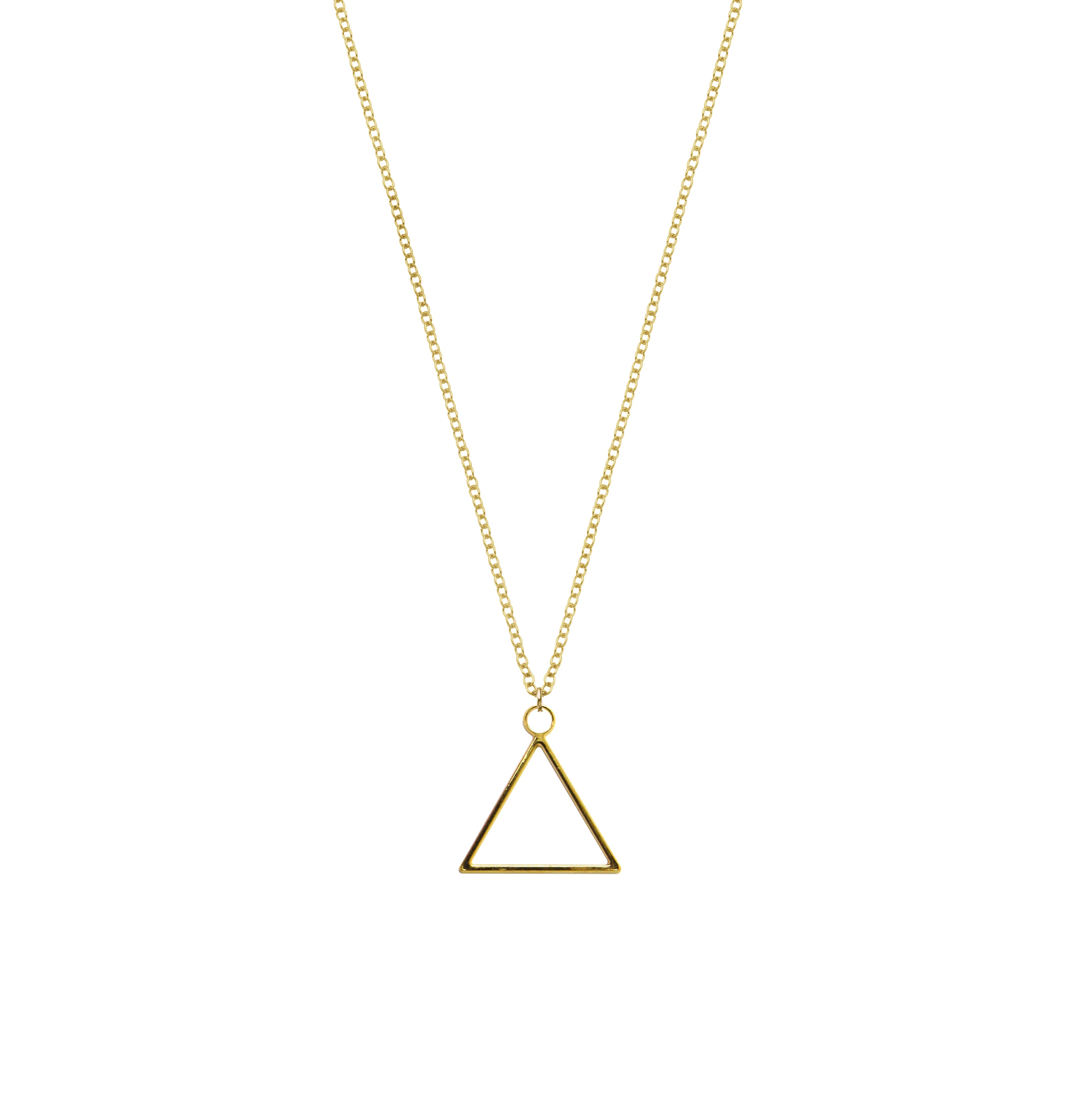 Vnox Men Hollow Double Triangle Necklaces Stainless Steel Pendant With  Chain | eBay