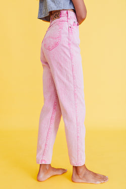 pink lee pants