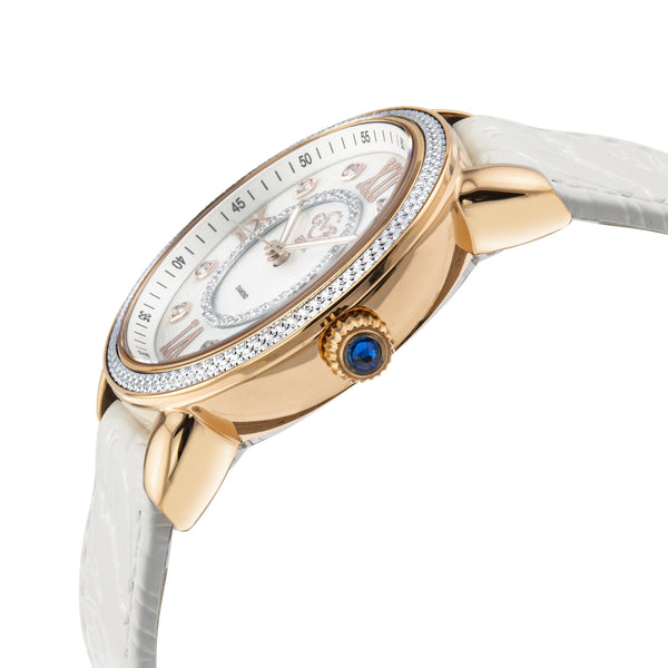 gevril marsala diamond watch