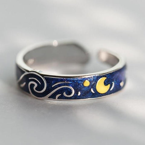 van gogh ring starry night