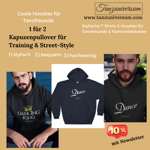 Men's Dance Hoodie for Taining Street Style Outfit