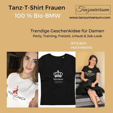 Buy dance T-shirts for women in organic cotton