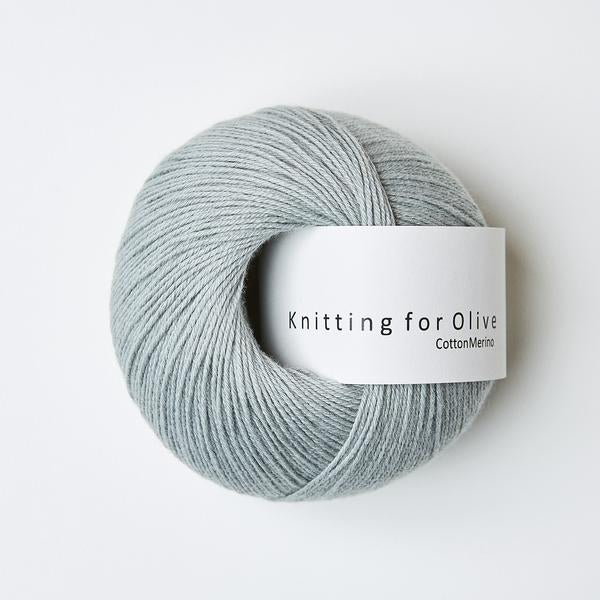 Knitting for Olive Cottonmerino Støvet Mintgrøn – Garn
