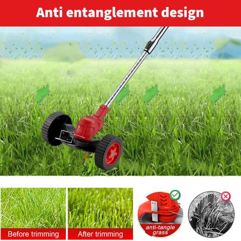 Grazer™ : Best Powerful Electric Battery Operated Cordless Metal Blade Weed Eater / Grass Trimmer