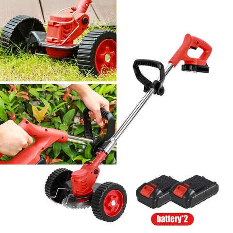 Grazer™ : Best Powerful Electric Battery Operated Cordless Metal Blade Weed Eater / Grass Trimmer