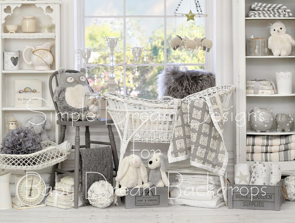 gray bassinet