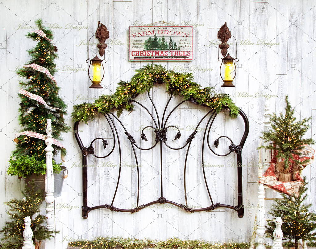 Old Time Christmas Headboard JM Baby Dream Backdrops